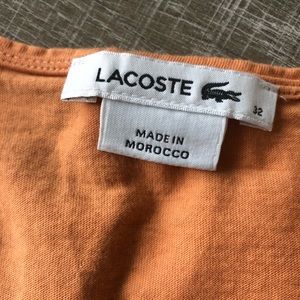 Lacoste v neck t shirt
